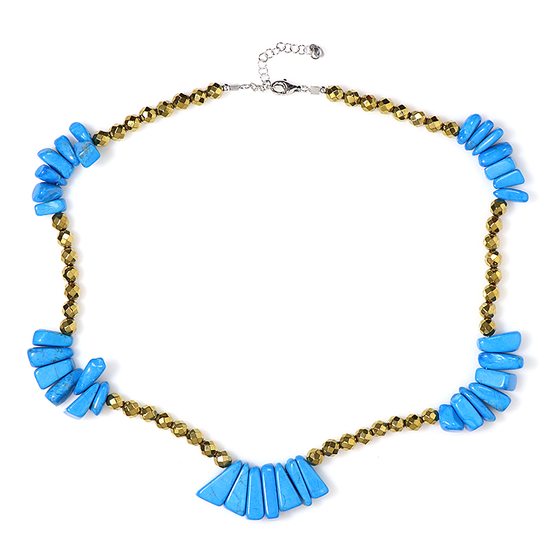 Edelstein-Silberhalskette Edelstein-Silberhalskette