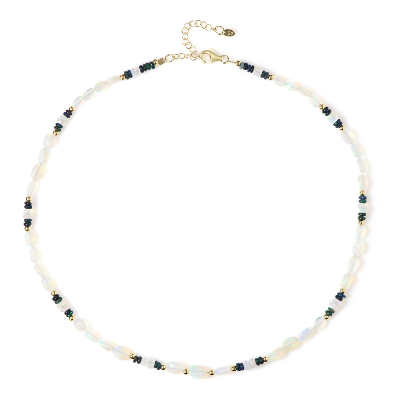 Opal-Silberhalskette Opal-Silberhalskette