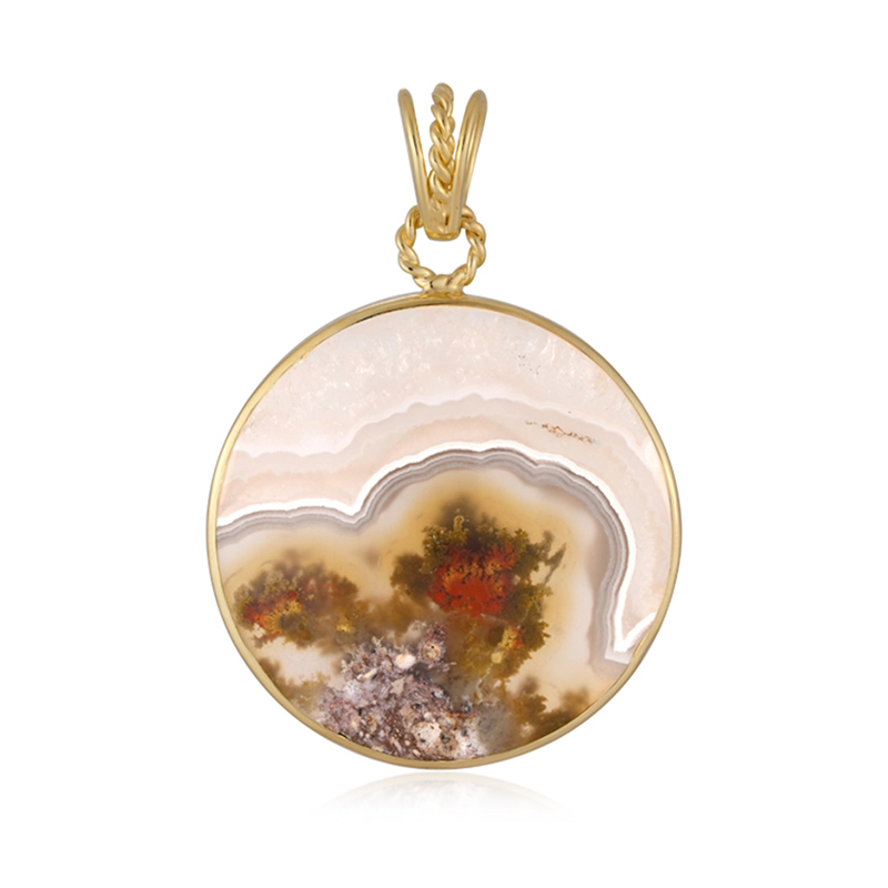 Moosachat-Silberanhänger (Bali Barong)