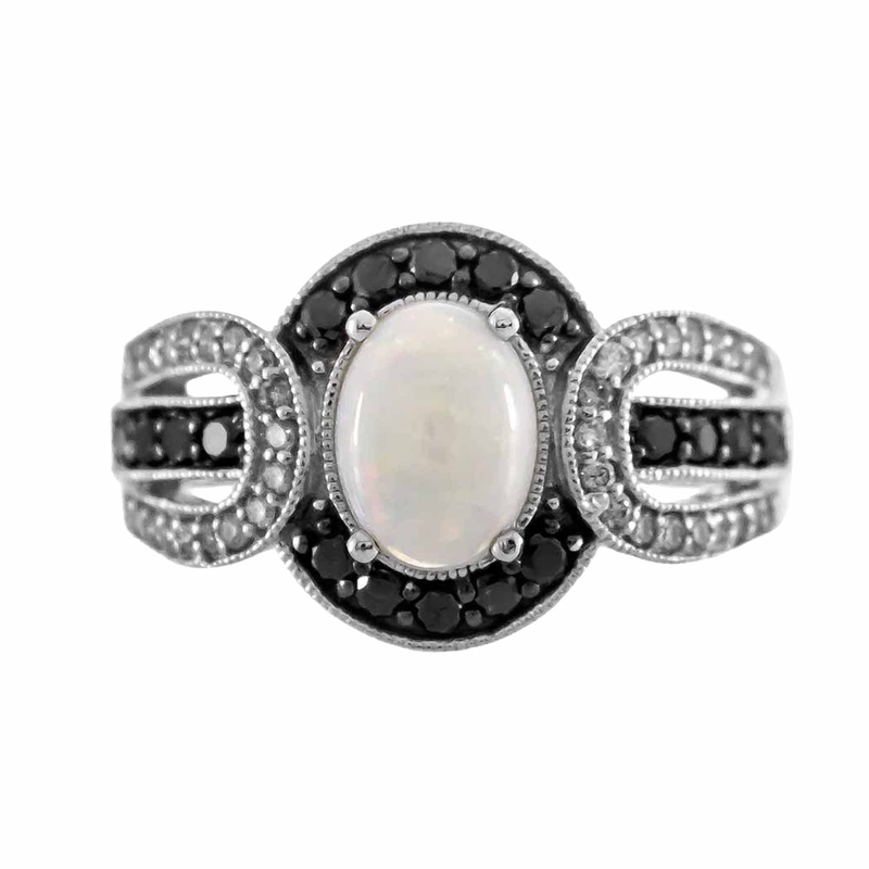 Australischer Opal-Goldring (CIRARI)