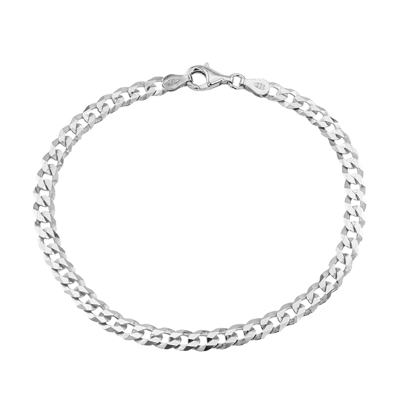 Silber-Panzerarmband – 21 cm – 4,34 g