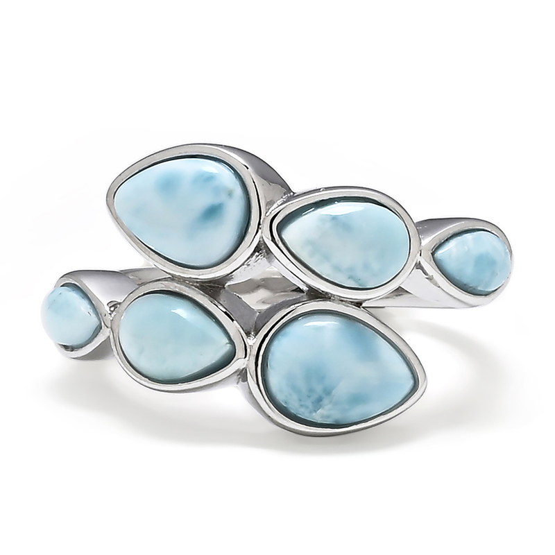 Larimar-Silberring