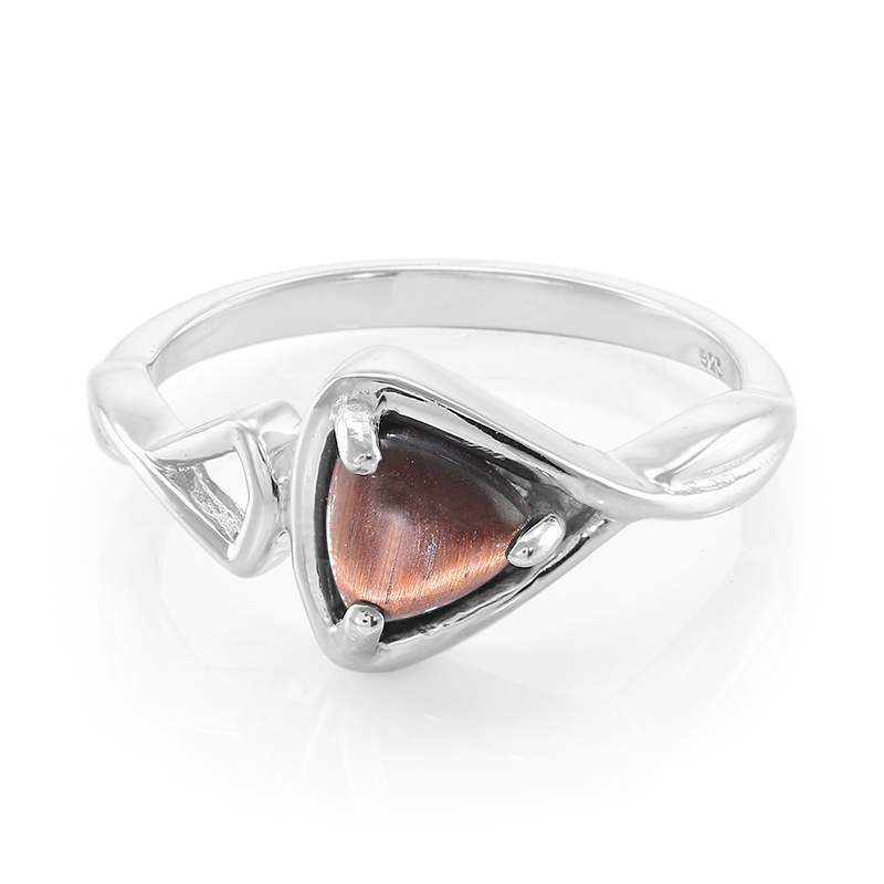 Rotes Tigerauge-Silberring Rotes Tigerauge-Silberring