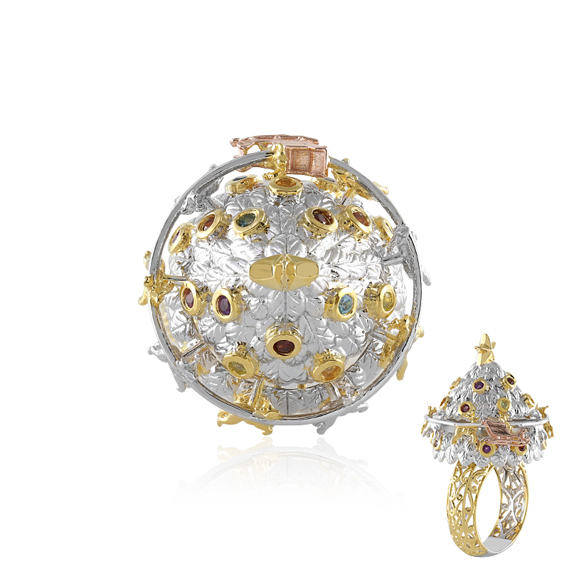 Edelstein-Silberring (Gems en Vogue)