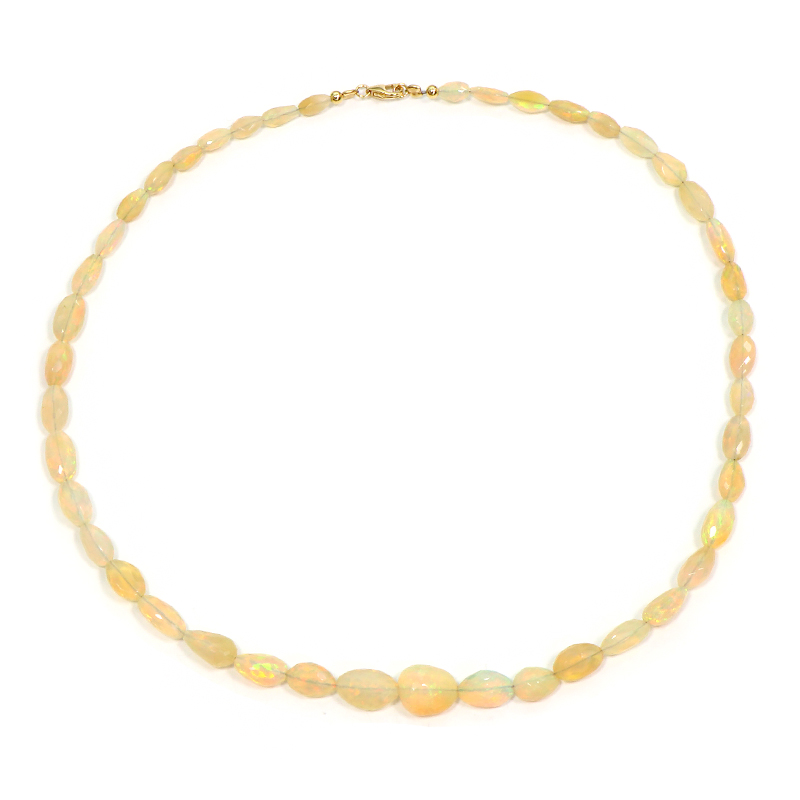 Welo-Opal-Goldhalskette Welo-Opal-Goldhalskette