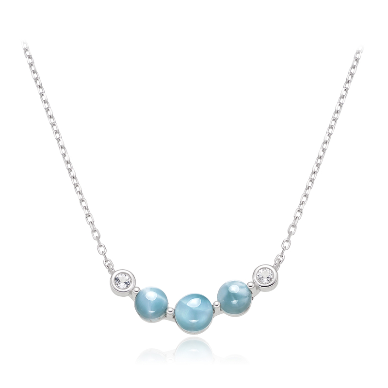 Larimar-Silbercollier