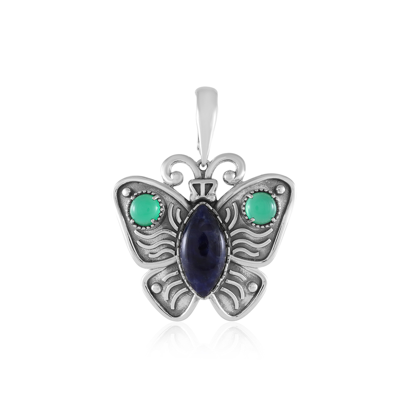 Sodalith-Silberanhänger (Desert Chic) Sodalith-Silberanhänger (Desert Chic)