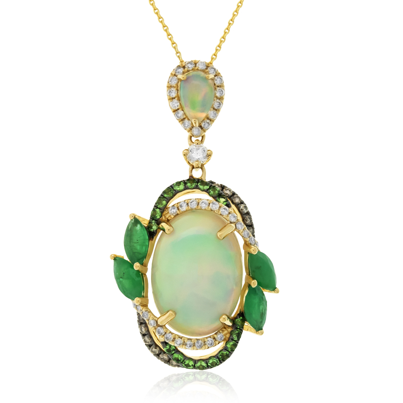 AAA-Welo-Opal-Goldhalskette (CIRARI)