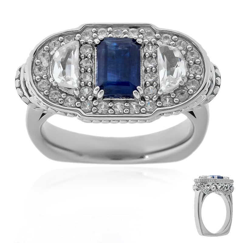 Nepalesischer Kyanit-Silberring (Dallas Prince Designs) Nepalesischer Kyanit-Silberring (Dallas Prince Designs)