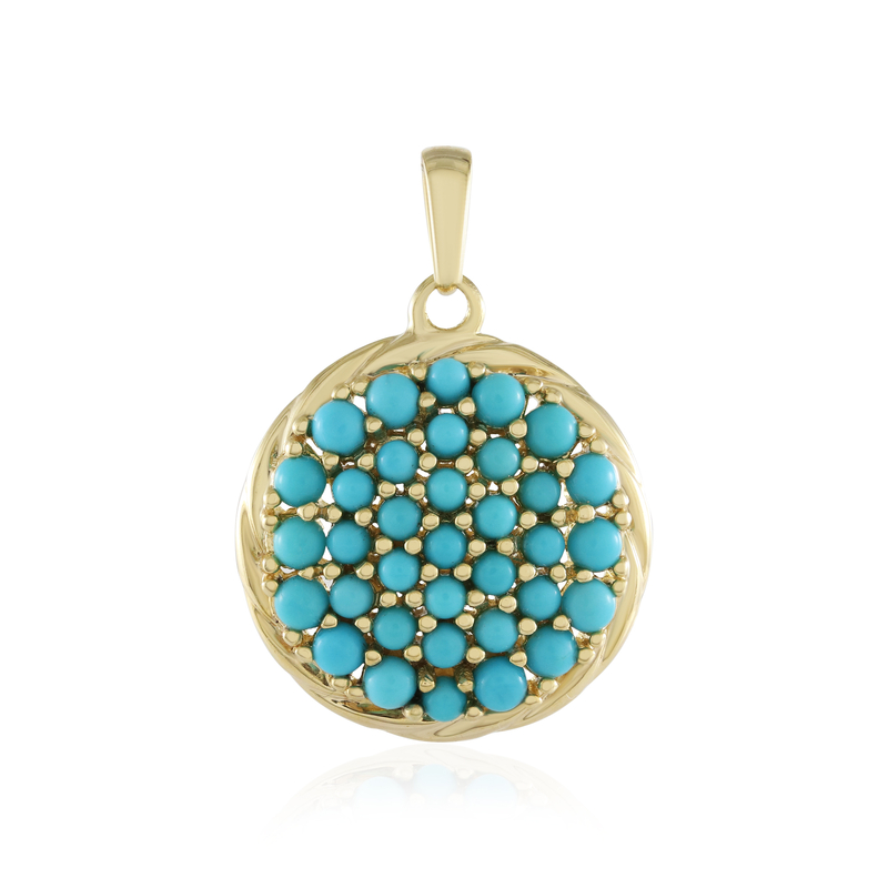 Sleeping Beauty-Türkis-Silberanhänger Sleeping Beauty-Türkis-Silberanhänger