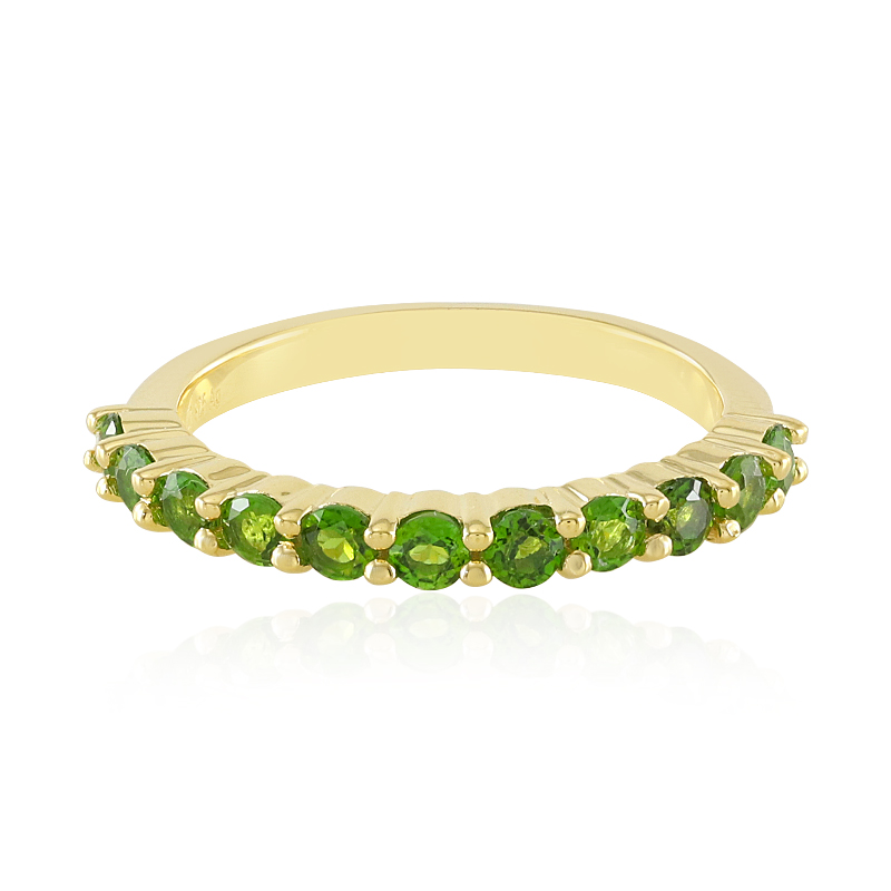 Russischer Diopsid-Silberring