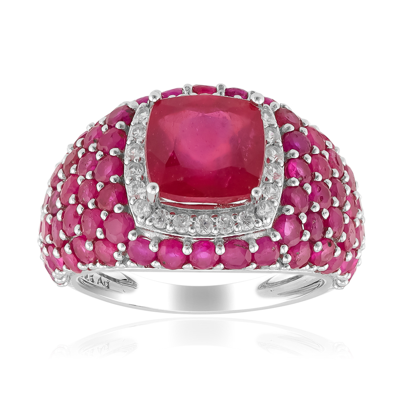 Madagaskar-Rubin-Silberring