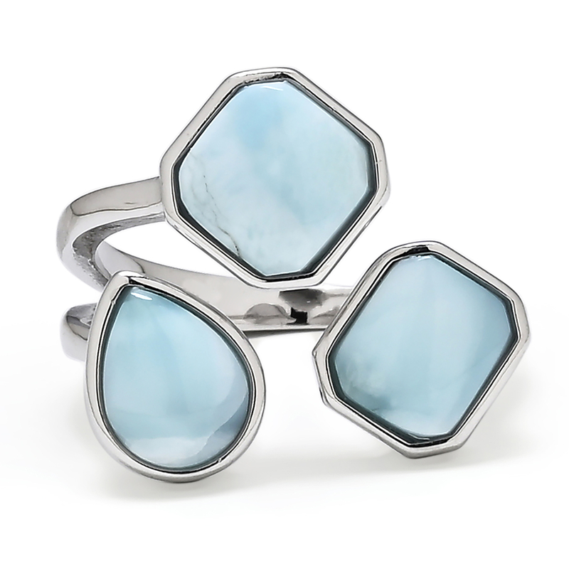Larimar-Silberring