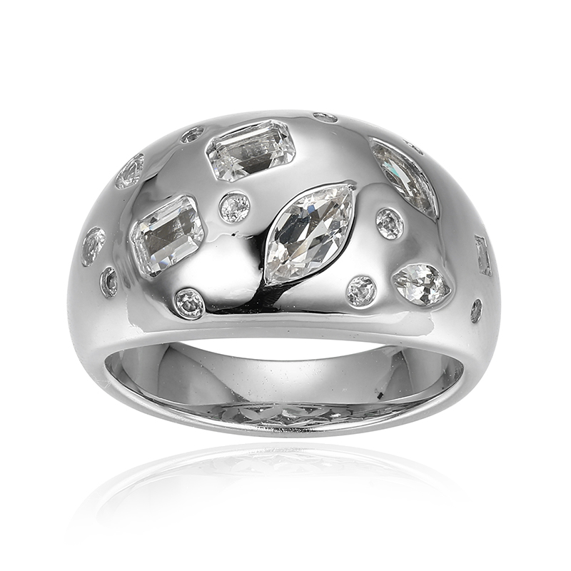 Weißer Topas-Silberring (Adela Silber)