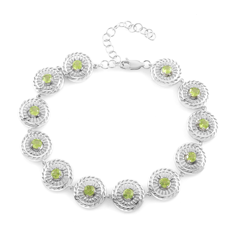 Peridot-Silberarmband (Ornaments by de Melo)