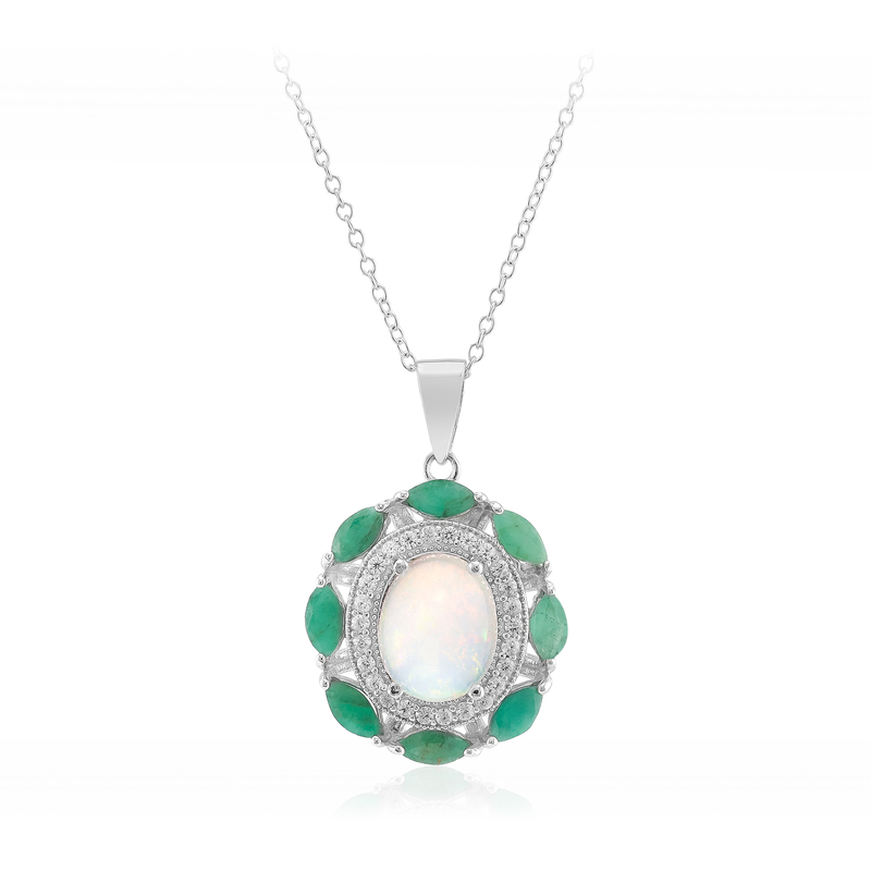 Welo-Opal-Silberhalskette