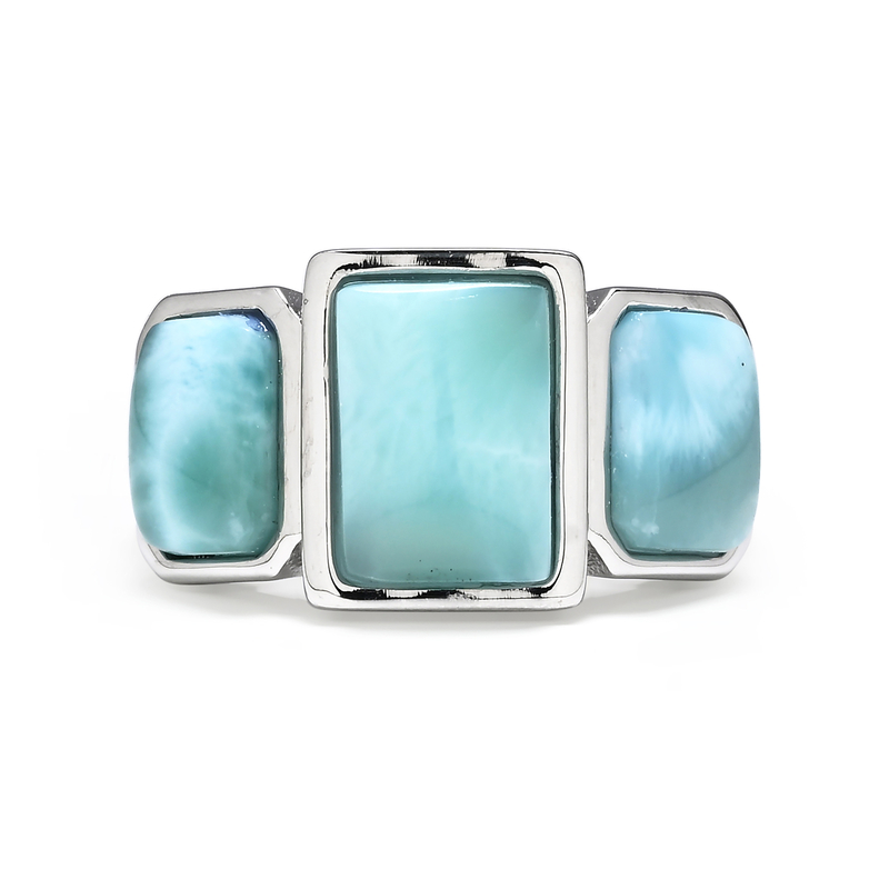 Larimar-Silberring