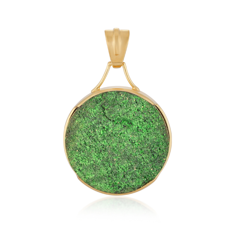 Uwarowit-Silberanhänger (Bali Barong)