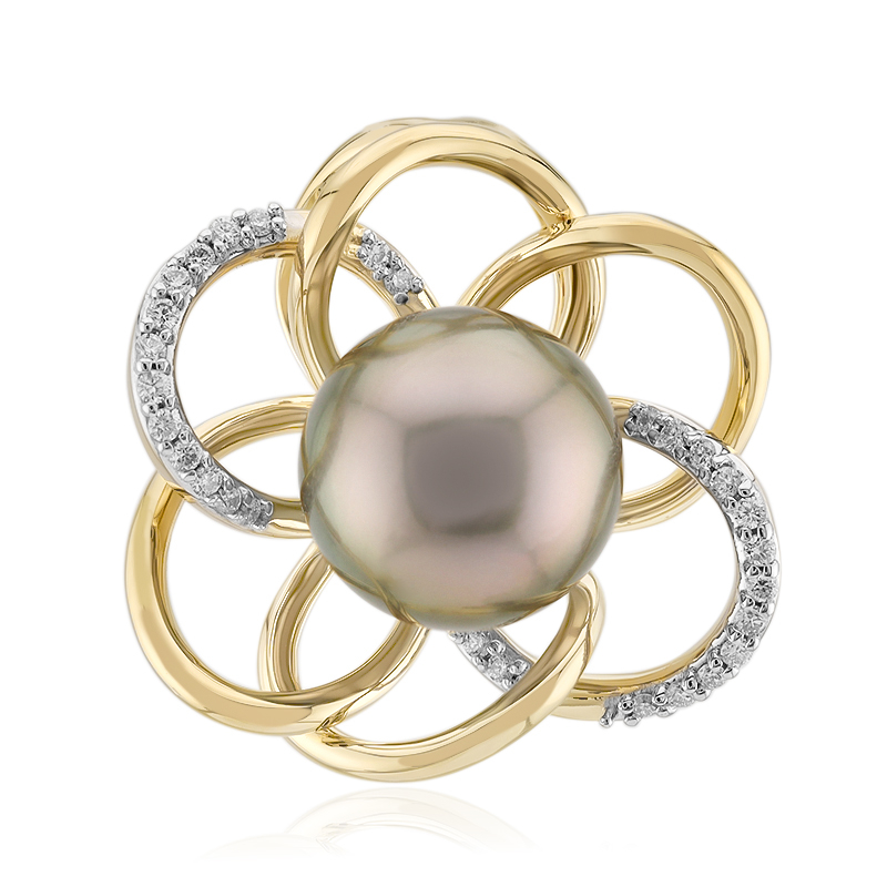 Tahitiperlen-Goldanhänger (Michelle Albala) Tahitiperlen-Goldanhänger (Michelle Albala)