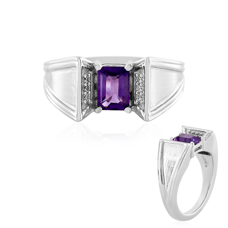 Marokkanischer Amethyst-Silberring