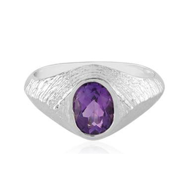 Sibirischer Amethyst-Silberring Sibirischer Amethyst-Silberring