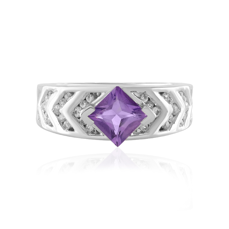 Uruguay-Amethyst-Silberring (de Melo Essence)