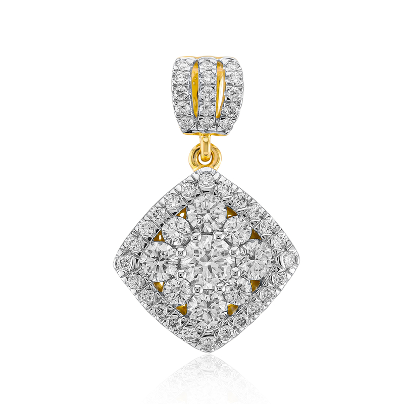 VVS1 (G) Brillant-Goldanhänger (Annette)