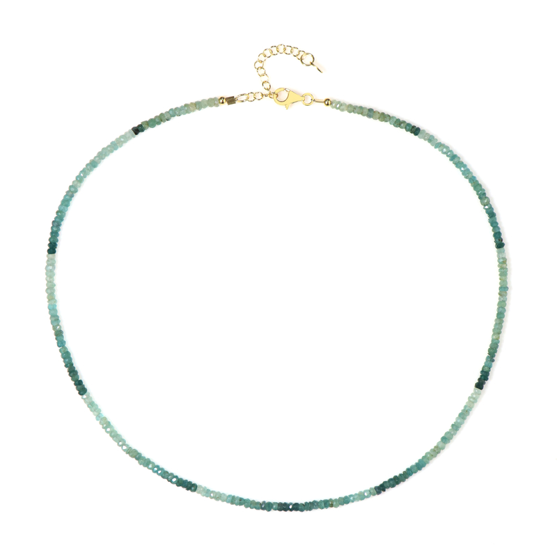 Grandidierit-Silberhalskette