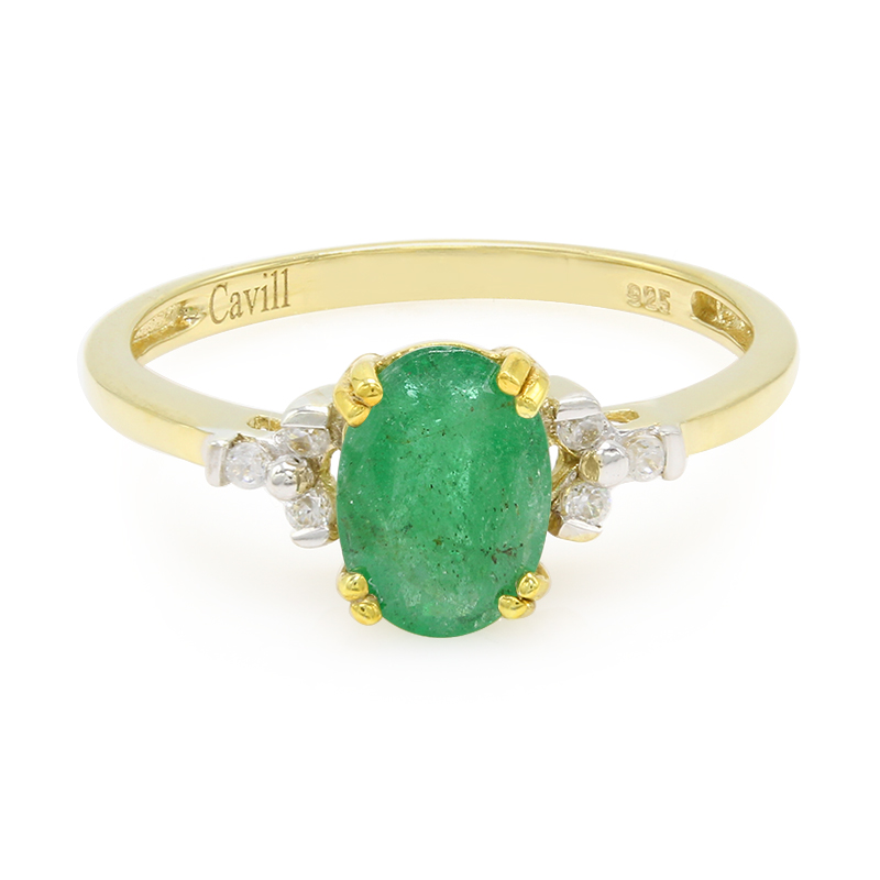 Bahia-Smaragd-Silberring Bahia-Smaragd-Silberring