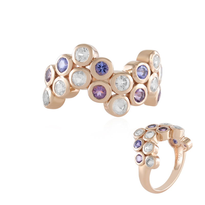 Edelstein-Silberring (KM by Juwelo)