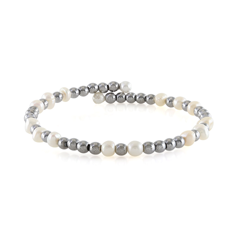 Edelstein-Stahlarmreif (Riya) Edelstein-Stahlarmreif (Riya)