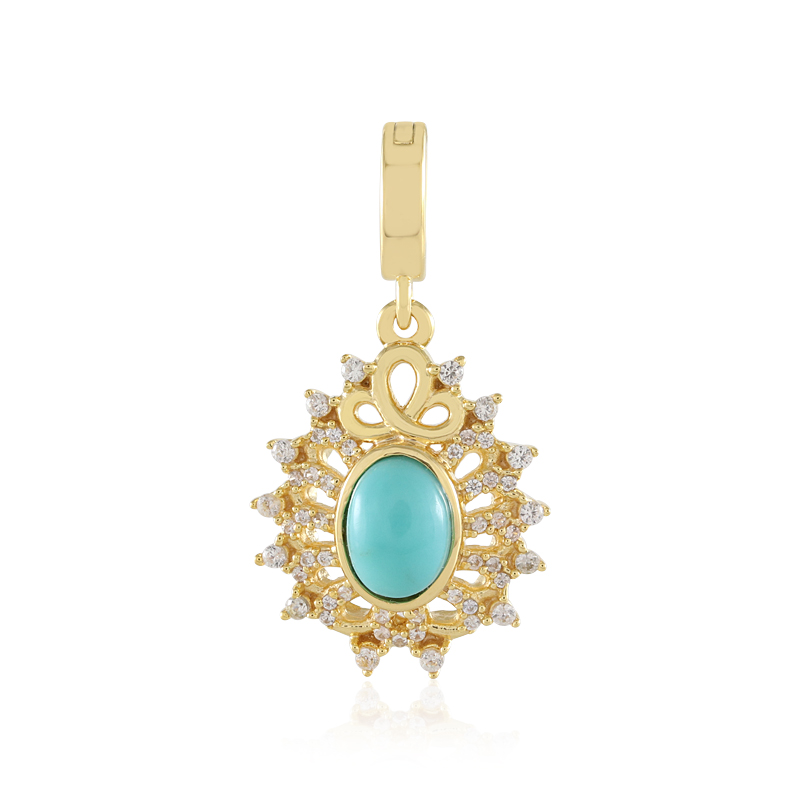 Türkis-Silberanhänger