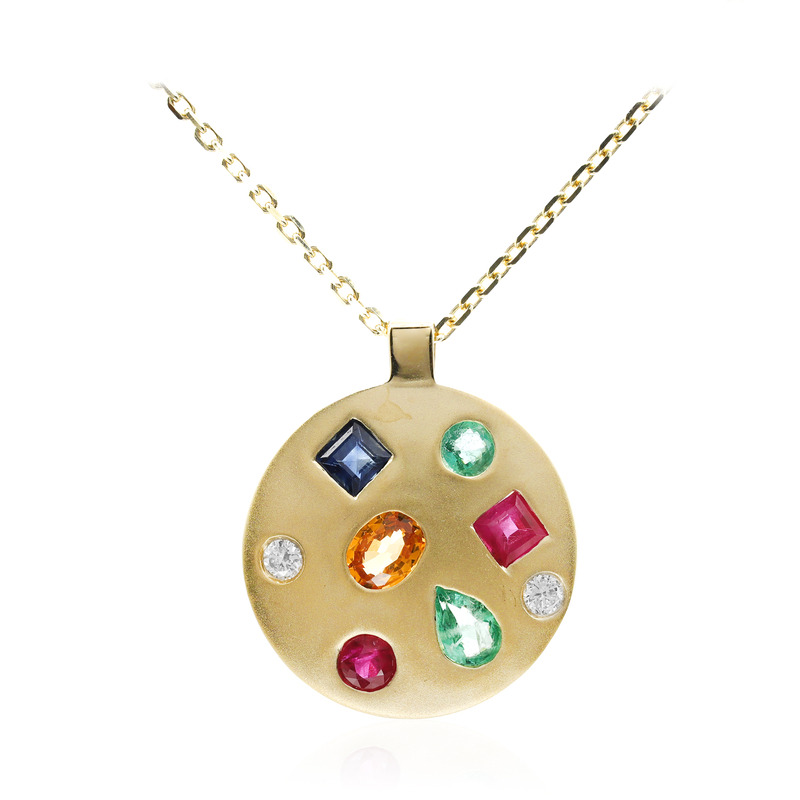 Edelstein-Goldhalskette (Adela Gold)