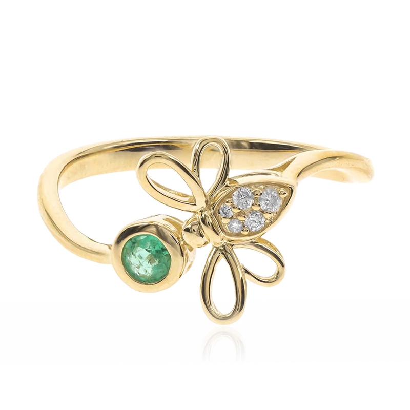 AAA-Sambia-Smaragd-Goldring (CIRARI)