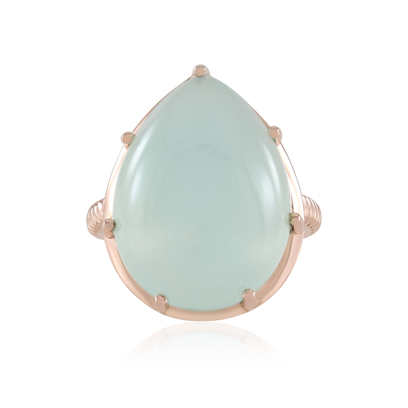 Aqua-Chalzedon-Silberring (Adela Silber)