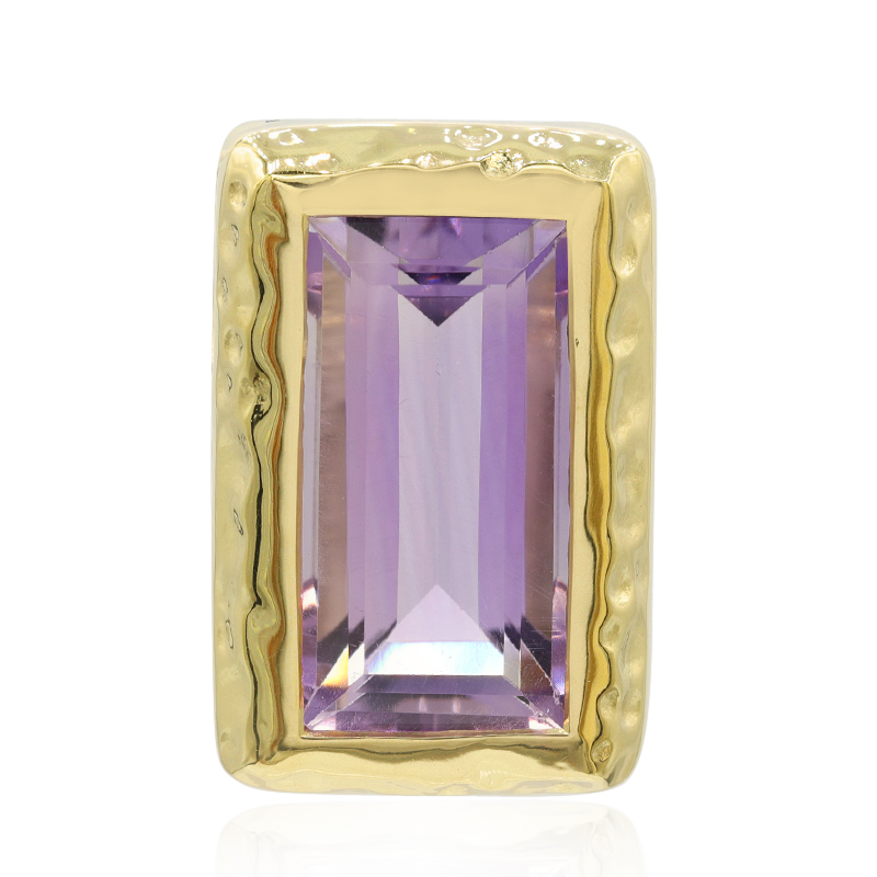 Lavendel-Amethyst-Silberanhänger (MONOSONO COLLECTION)