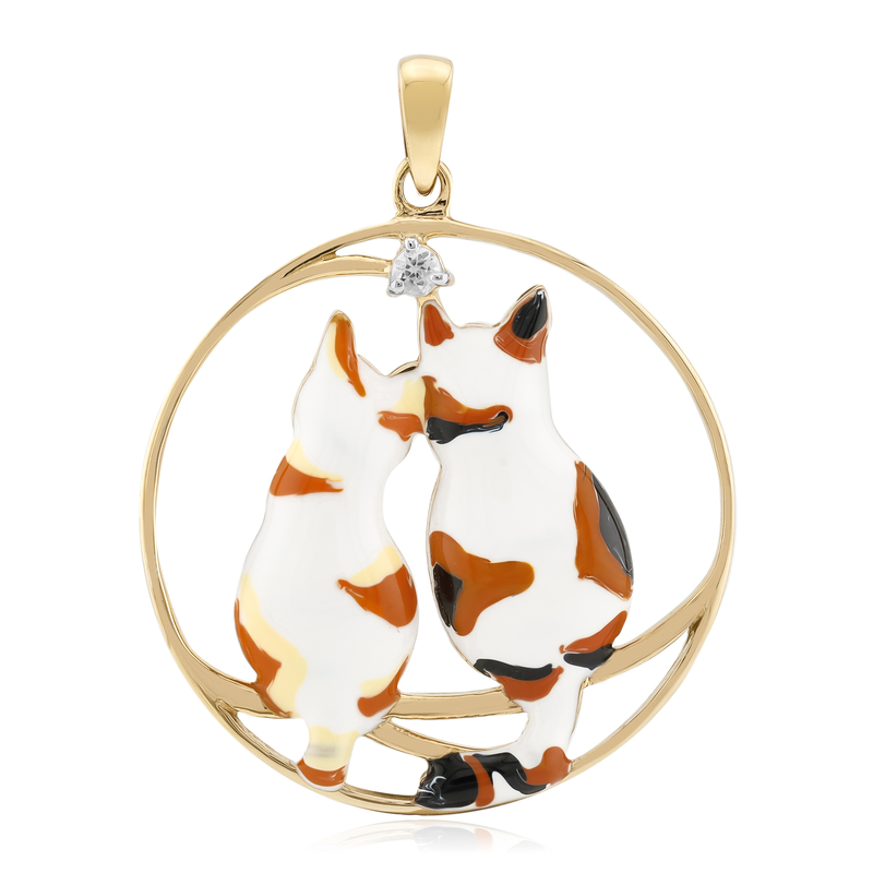 Zirkon-Silberanhänger