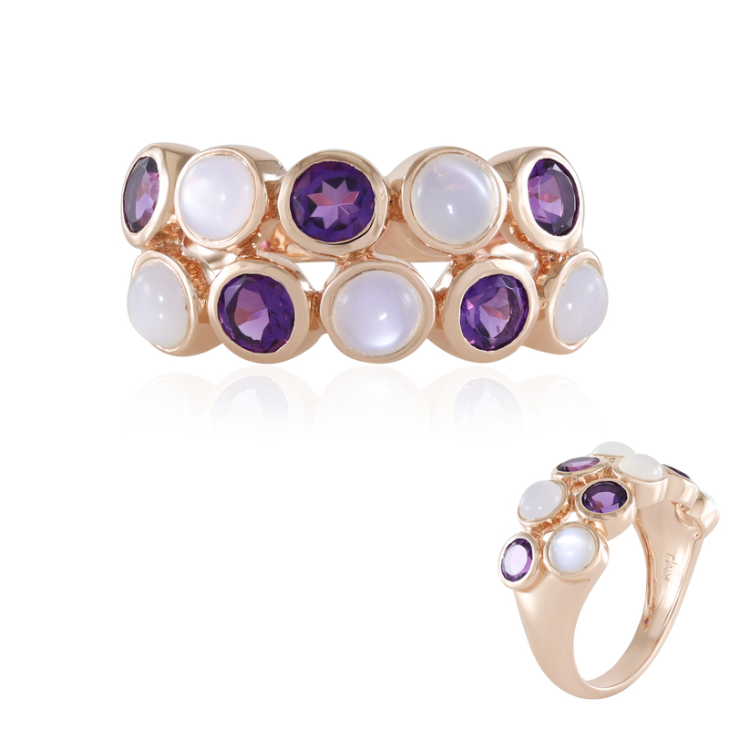 Edelstein-Silberring (KM by Juwelo)