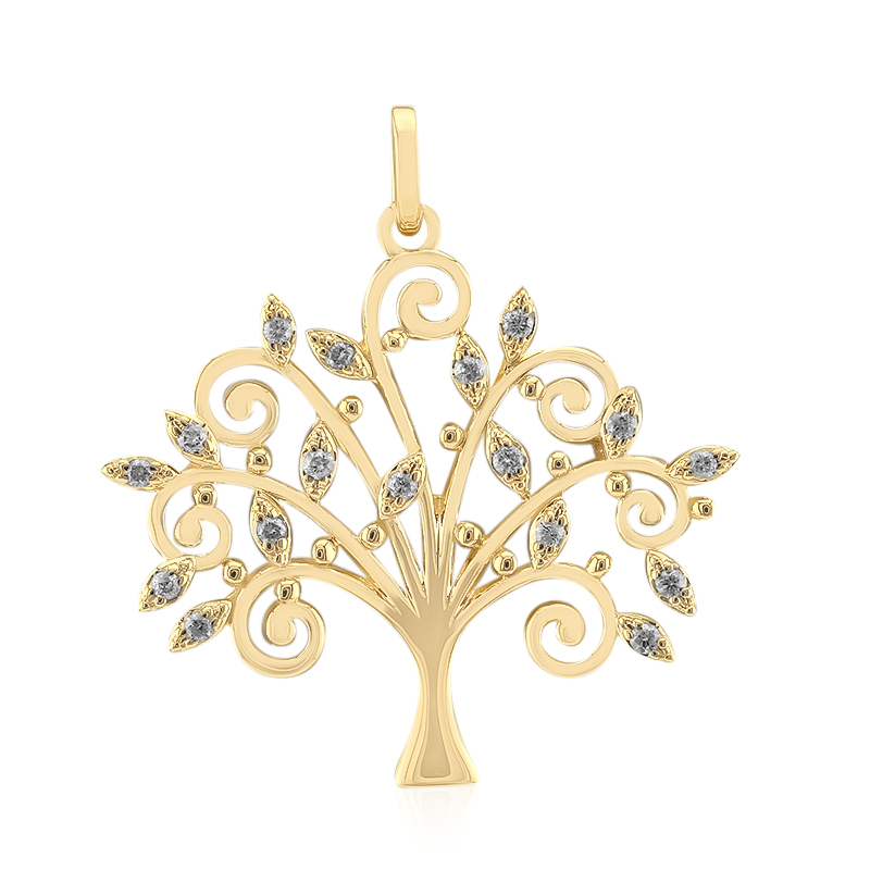 SI1 (G) Brillant-Goldanhänger (Annette)