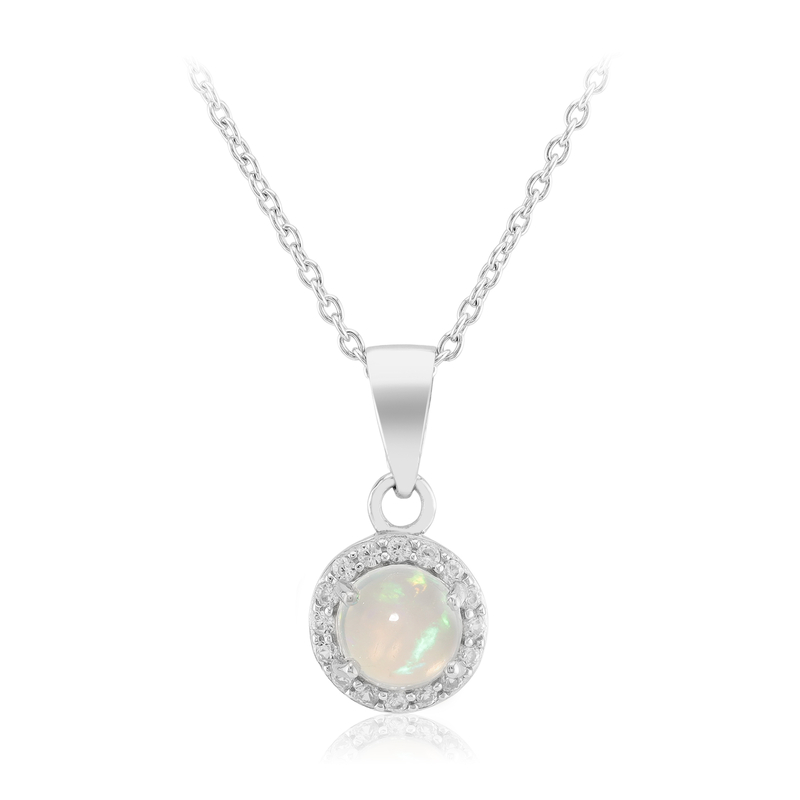 Welo-Opal-Silberhalskette