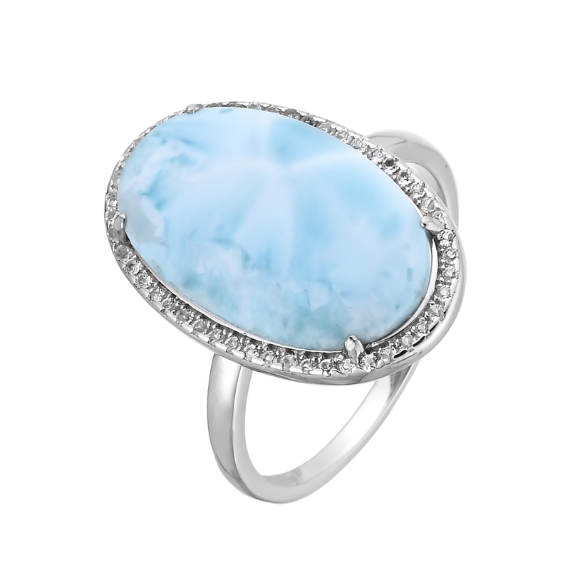Larimar-Silberring