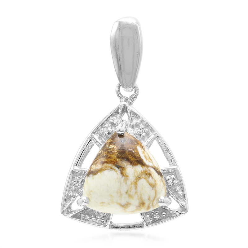 Magnesit-Silberanhänger Magnesit-Silberanhänger