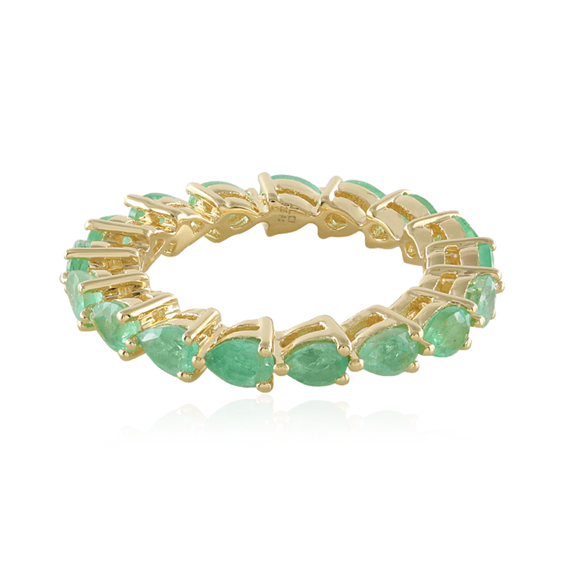 Russischer Smaragd-Silberring