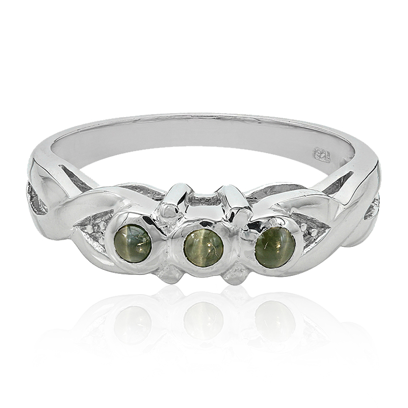 Alexandrit-Katzenauge-Silberring