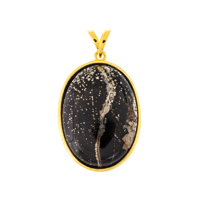 Pyritschiefer-Silberanhänger