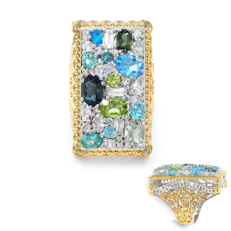 Edelstein-Silberring (Gems en Vogue)