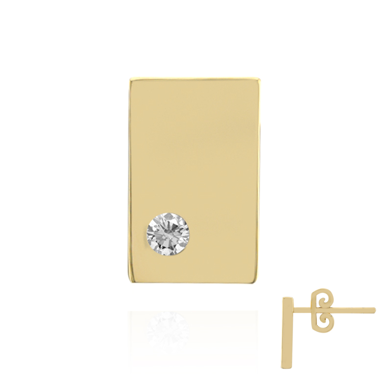 SI1 (G) Brillant-Goldohrring (Annette)