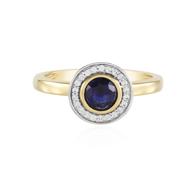 Blauer Madagaskar-Saphir-Silberring