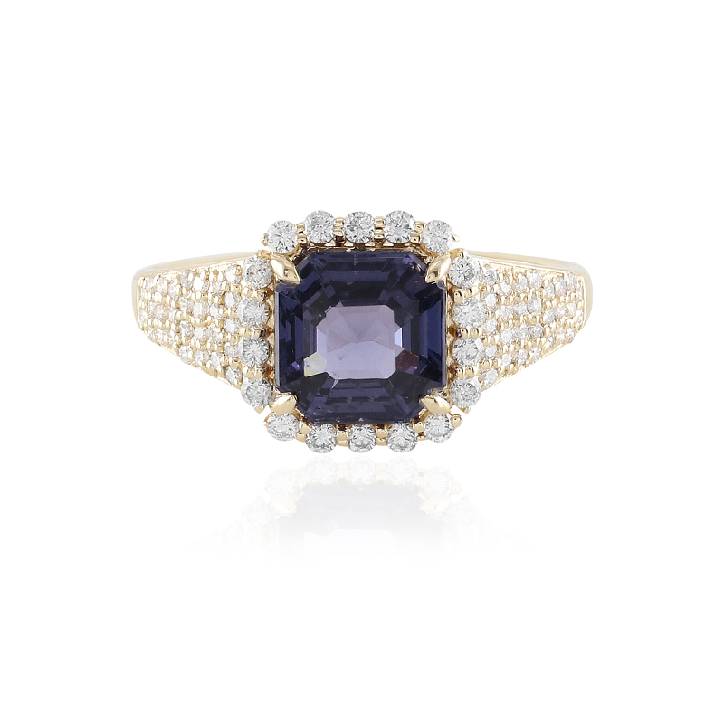 Cobaltblauer Luc Yen-Spinell-Goldring (AMAYANI) Cobaltblauer Luc Yen-Spinell-Goldring (AMAYANI)