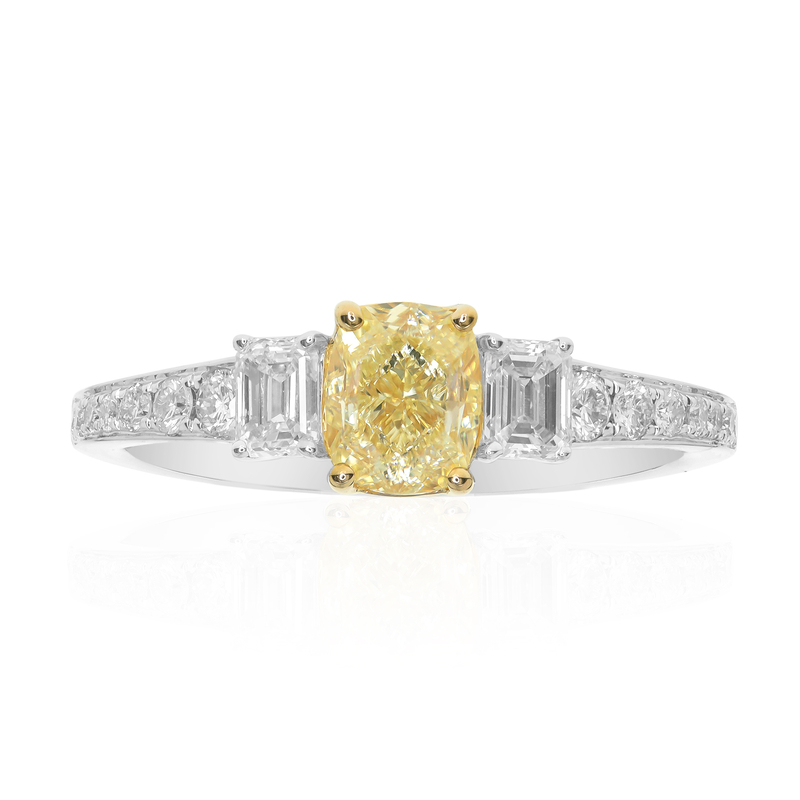 Gelber SI2 Brillant-Goldring (CIRARI) Gelber SI2 Brillant-Goldring (CIRARI)